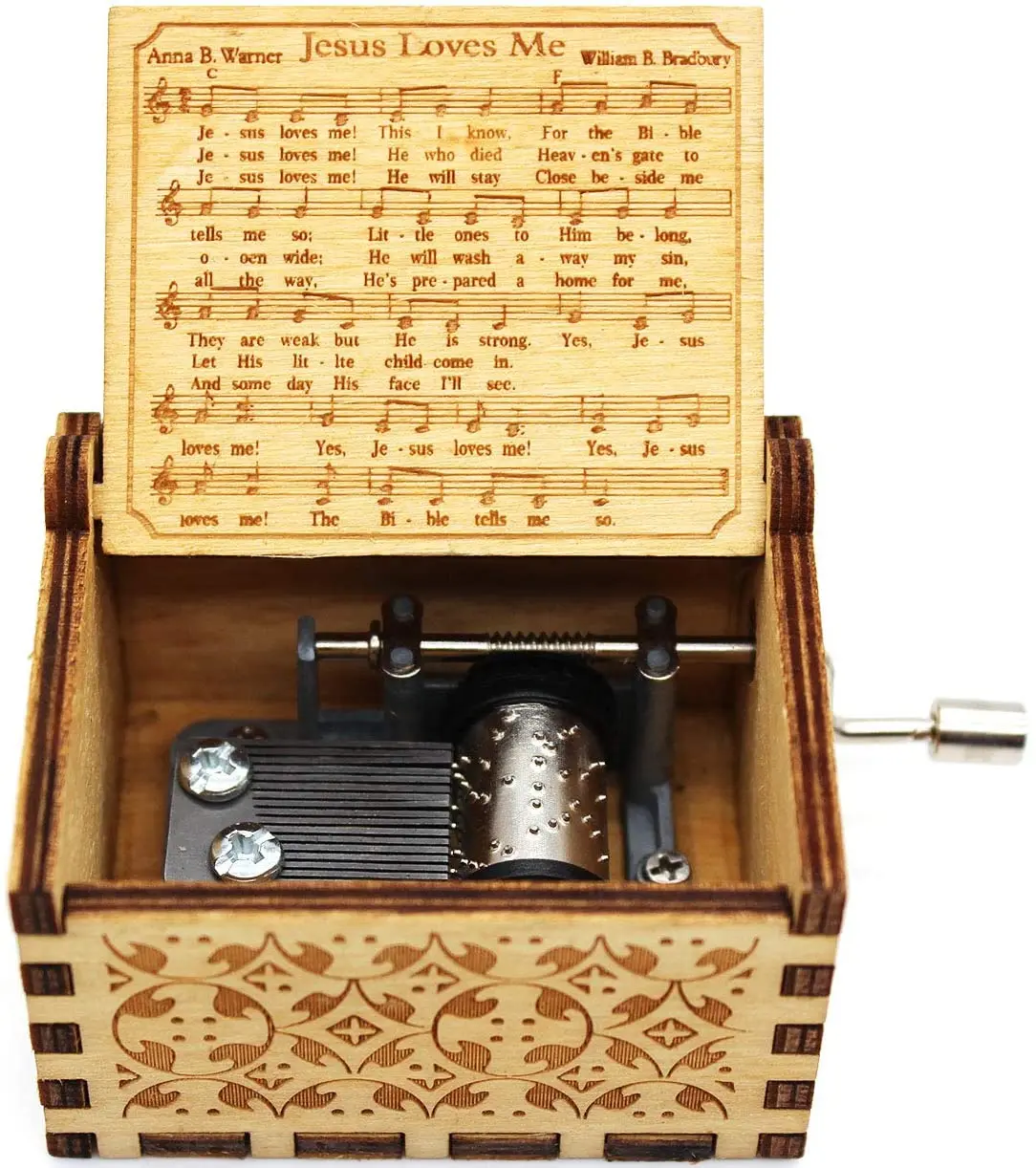 Buildinest Jesus Love Me Music Box - Newest Designed Music Box Gifts for Christian