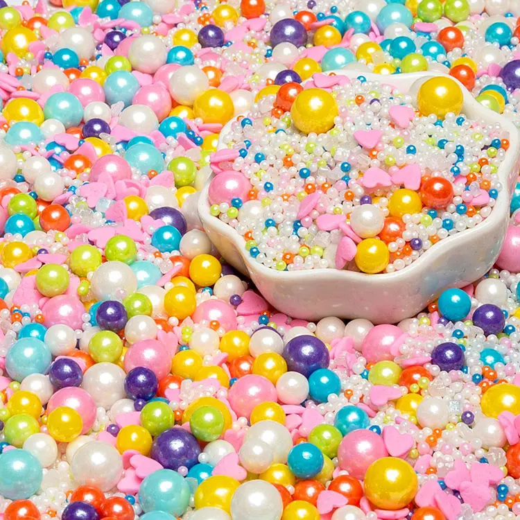 Superior Quality New Type rainbow sanding sugar Sprinkles Cake Decorations
