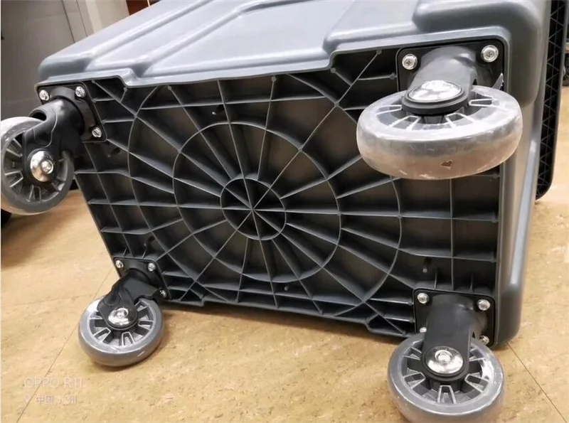 Plastic hotel cleaning laundry trolley linen trolley clean linen cart hospital laundry