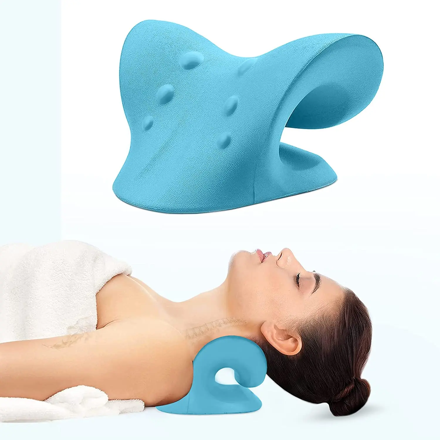 Подушка для растяжки шеи облегчения боли облако устройство растяжения TMJ релаксатор и плеч