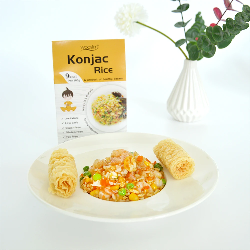 OEM HACCP Halal Healthy Ketogenic Diet Food Instant Arroz Shirataki 1 kg with High Dietary Fibre