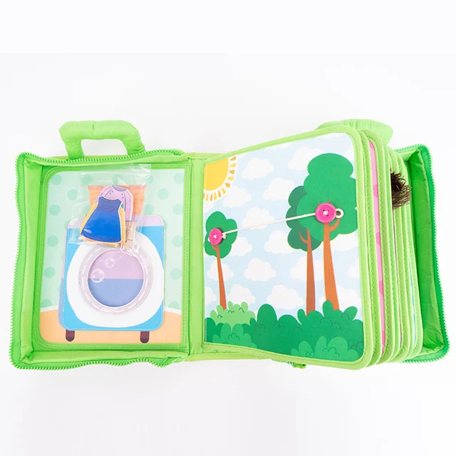 Jollybaby my first funny book Toys Hot Selling Quiet Book Felt Fabric Book DIY educational toy boards