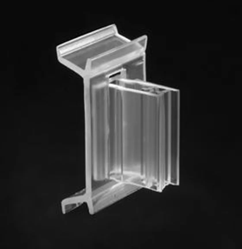 LAO HA MA  custom manufacture glass shelf data strip label holder for supermarket