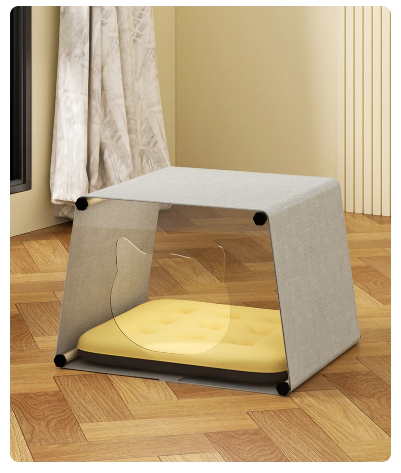 Factory Wholesale Indoor Outdoor Wooden Pet Nest Cat House With Acrylic