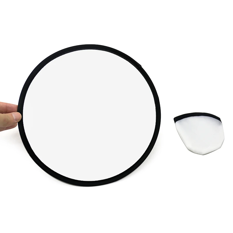 Customized Collapsible Printed Fold Fan  Folding Polyester Fabric Discs Sublimation Flying disc with a Small Case