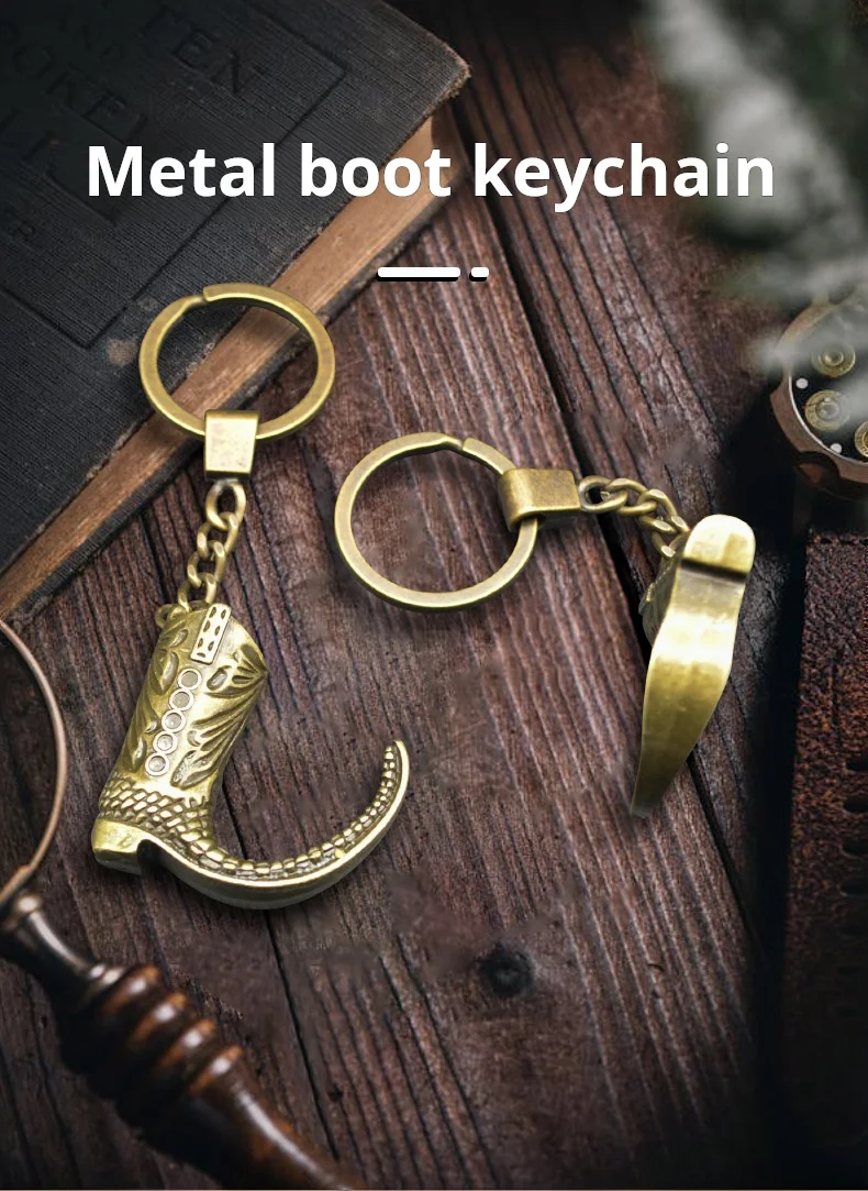 New key ring accessories boots pendant creative cross-border hot selling metal keychains