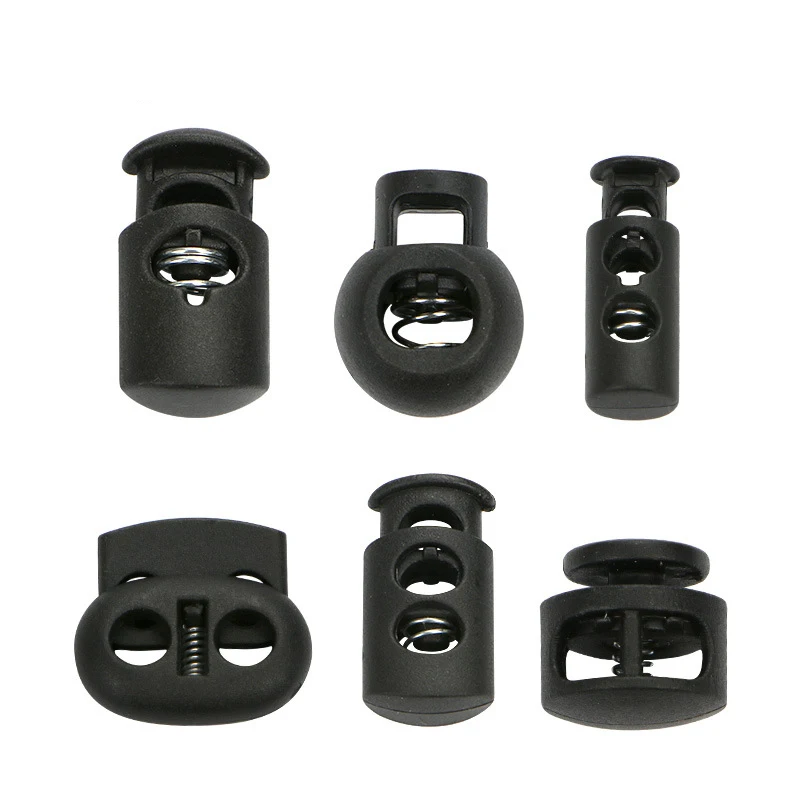 Multiple Colour Plastic Pp Hanging Anti-slip Adjustable Spring Cord Lock Stopper For Drawstring Hoodie