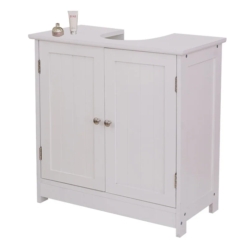 Hot Sale Wooden Bathroom Cabinets with Two Doors Bathroom Sink Storage Cabinet Modern Basin Cabinet