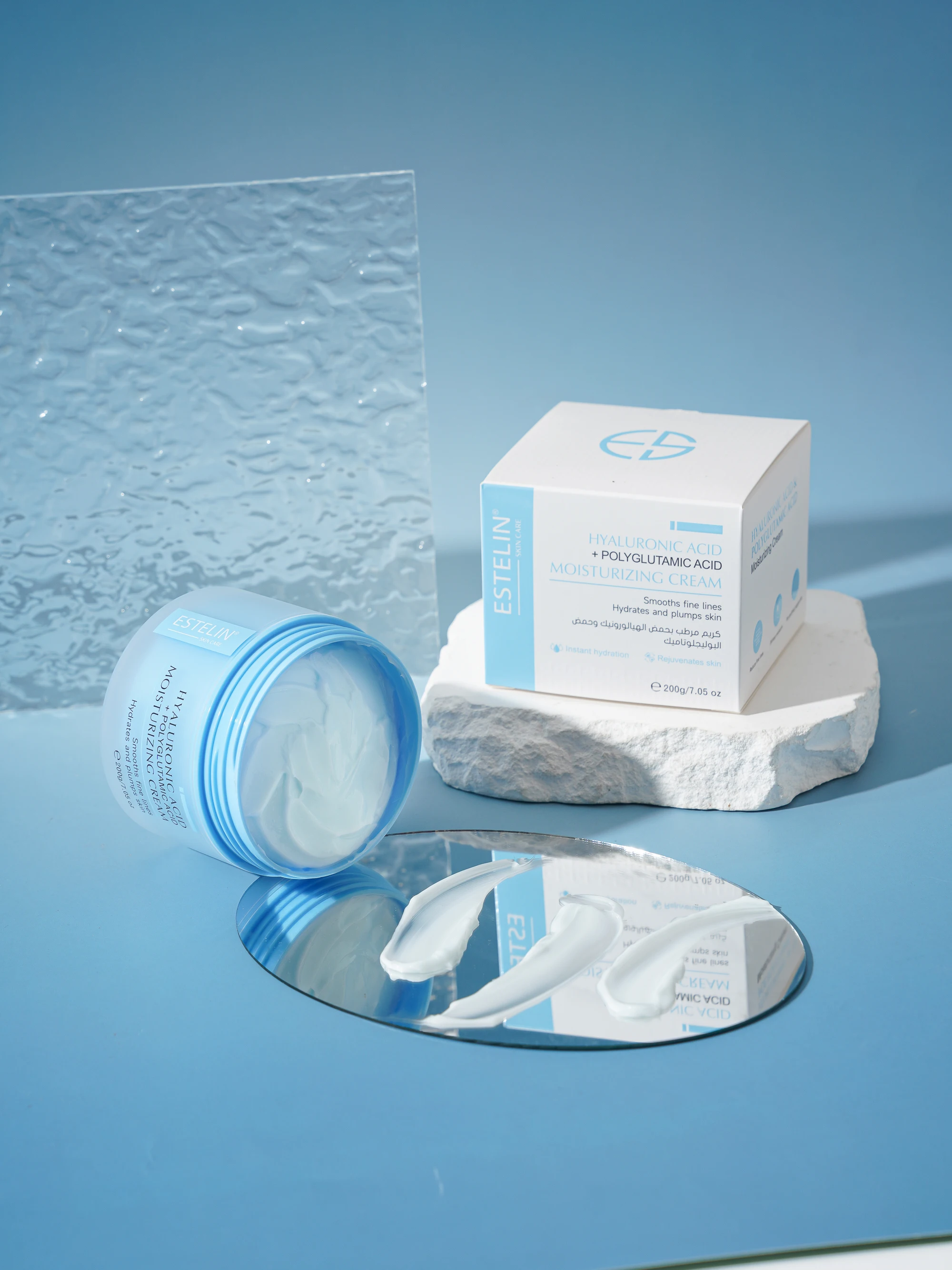 ESTELIN Skin Care Moisturizing Smooth Fine Line Anti Wrinkle Hydrating Hyaluronic Acid cream 200ml