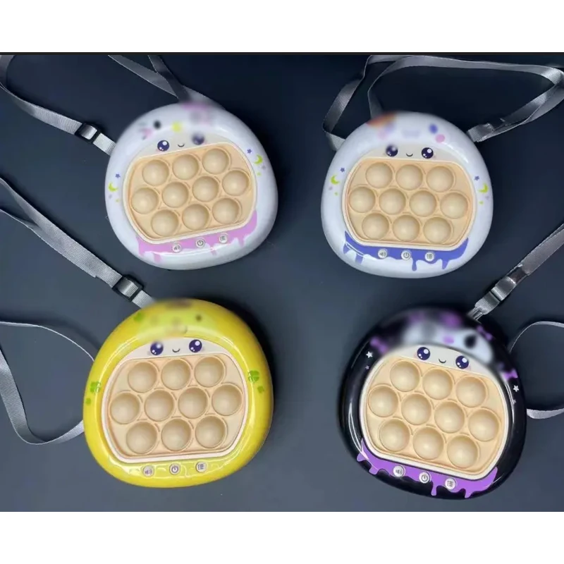 Quick Push Game Electronic Pop Spider-mans Marioes  Light Up Game For Kids Push Puzzle Sensory Fidget Toy Puzzle Fidget Game