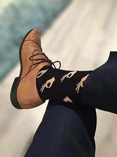 Circle Game Meme Dress Socks Funny Socks Crazy SocksCotton Crew Socks