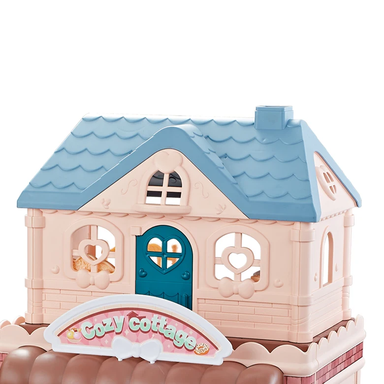 High Quality Diy Dollhouse Miniatures Furniture Small Doll House With Light