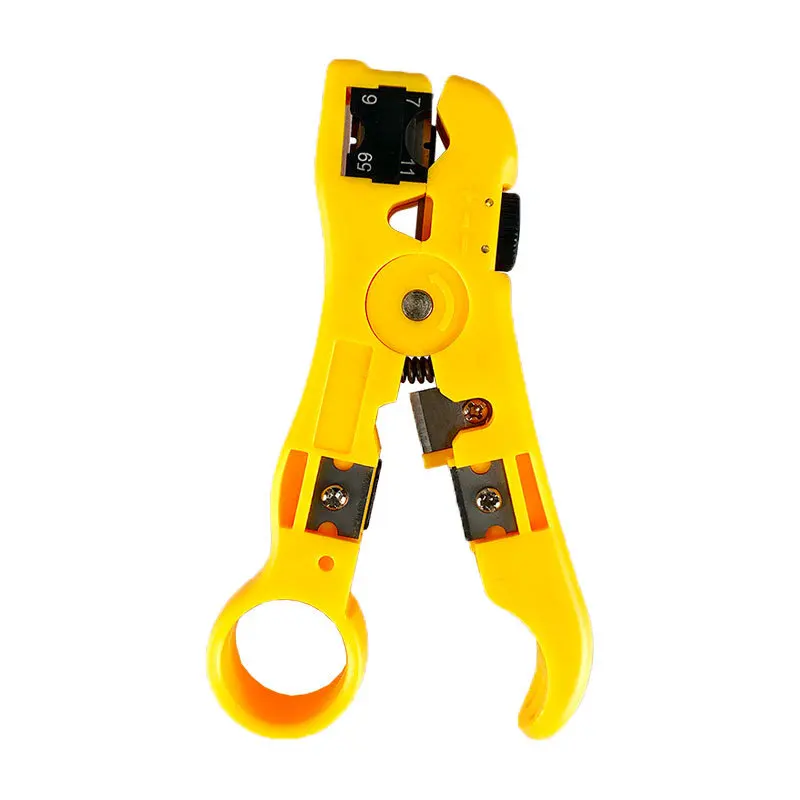 Network coax cable self adjusting stainless  Flat Twisted-pair coaxial wire stripper