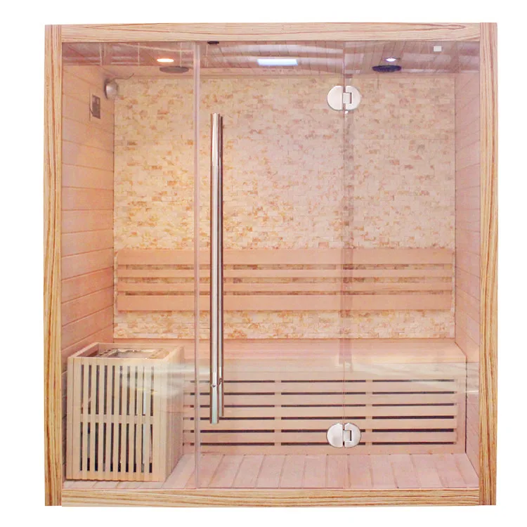 High quality solid wood dry steam room sauna