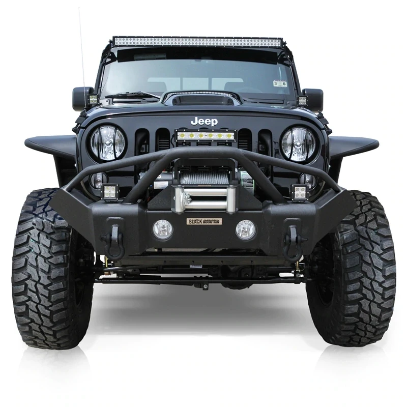  Стальной передний бампер для Jeep Wrangler JK JL