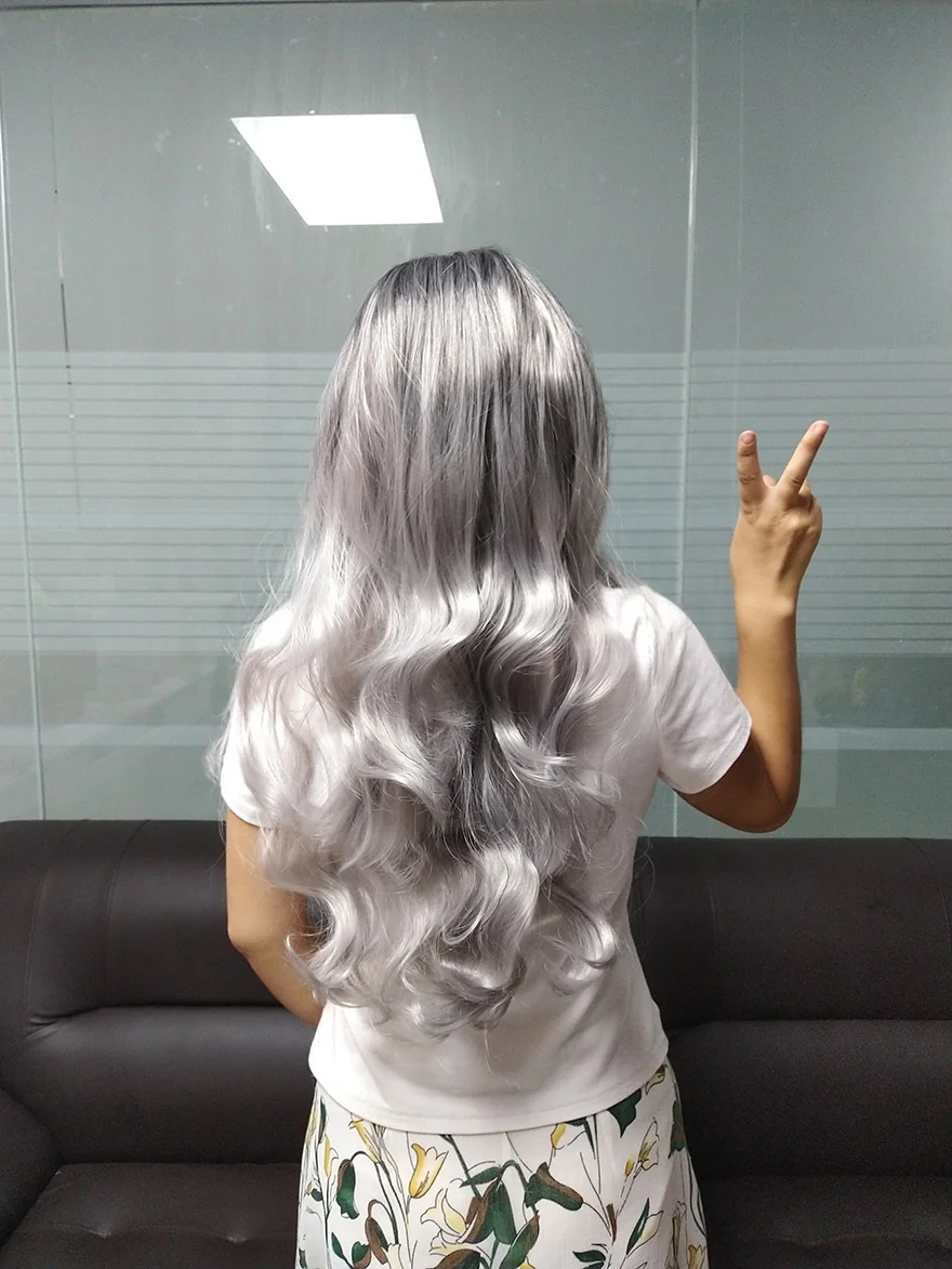 
Curly Wig Glueless Full Lace Wigs Women Ladies Indian Remy Hair Lace Front OZ 