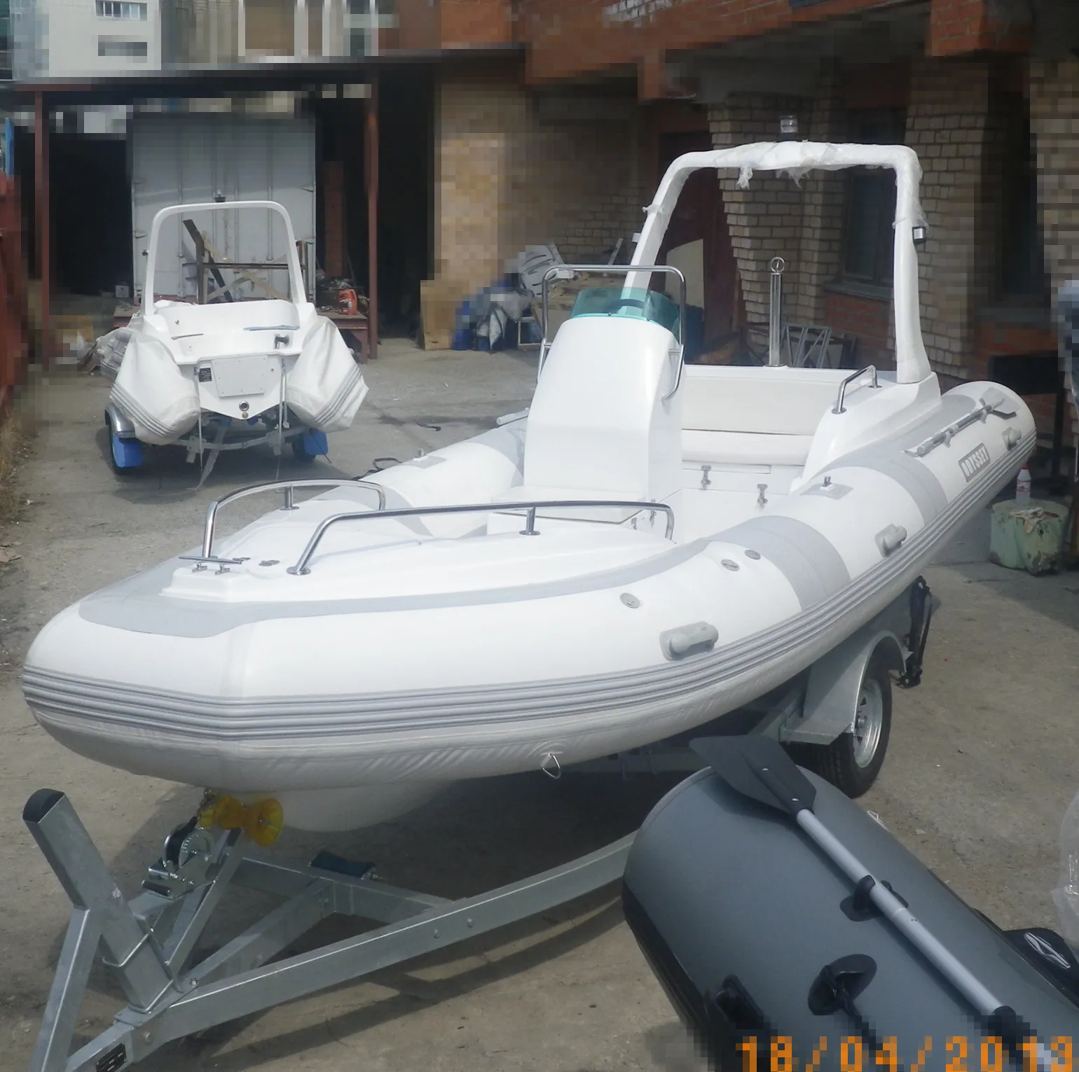 CE certificates korea pvc RIB580 rib boat hypalon luxury boats for sale