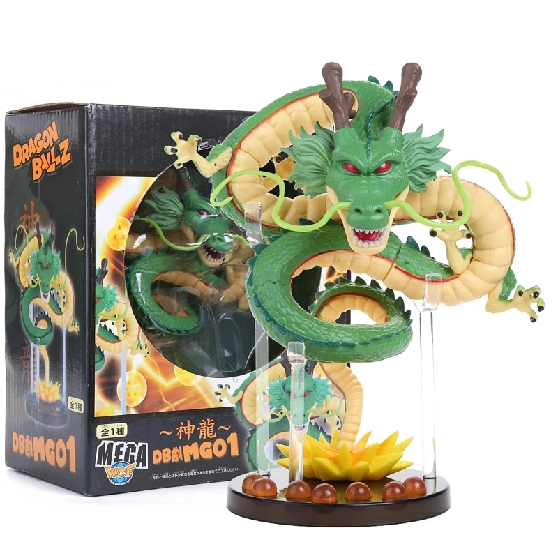 Dropship DBZZ Dragon Small Size Shenron Cartoon Character Model Toy Anime PVC Figure ( Green Color)