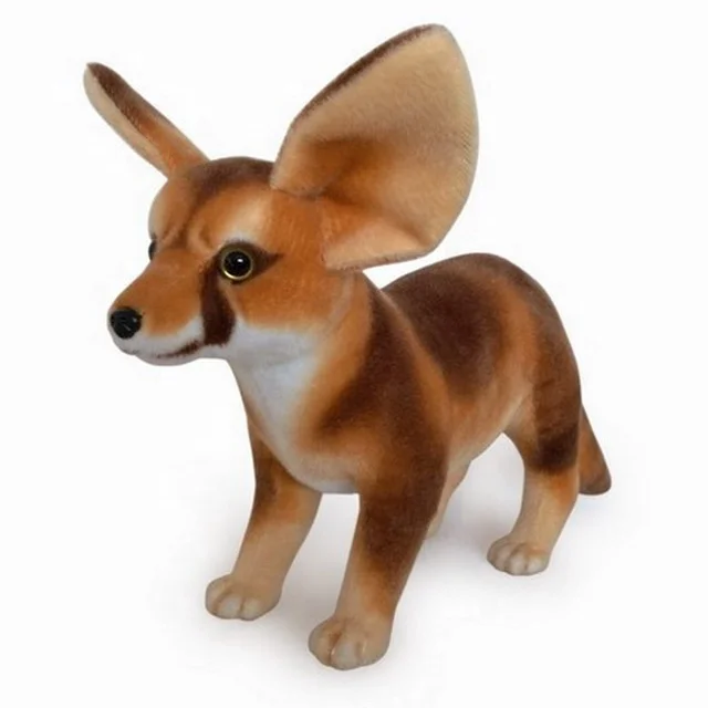 hot sale plush fennec fox stuffed toys realistic stuffed standing fennec fox plush toys