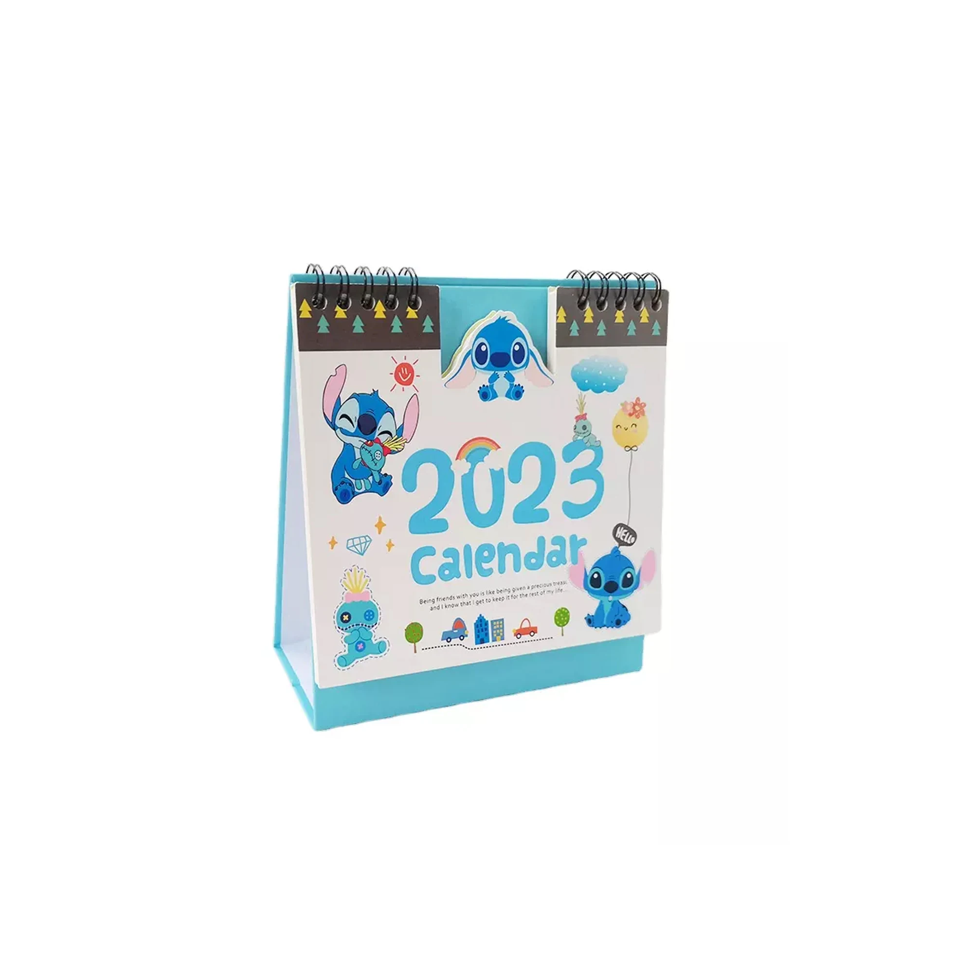 2023 desktop calendar Stitch cute cartoon calendar desk calendar