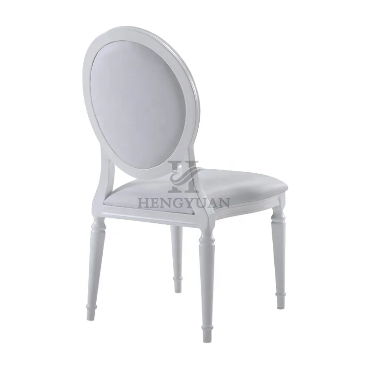 Современный стул с обивкой для гостиницы столовой мероприятия из белой искусственной кожи французский Louis