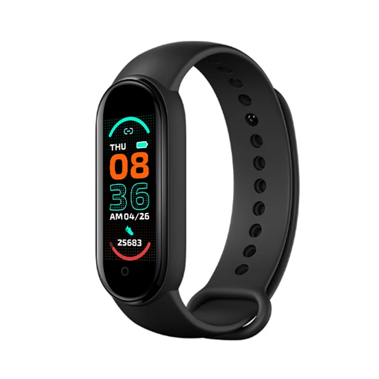 2021 M6 Newest Smart Watches Factory Bracelet Fitness Tracker Heart Rate Blood Pressure Top Sell Wristwatch Sport M6 Smart Band