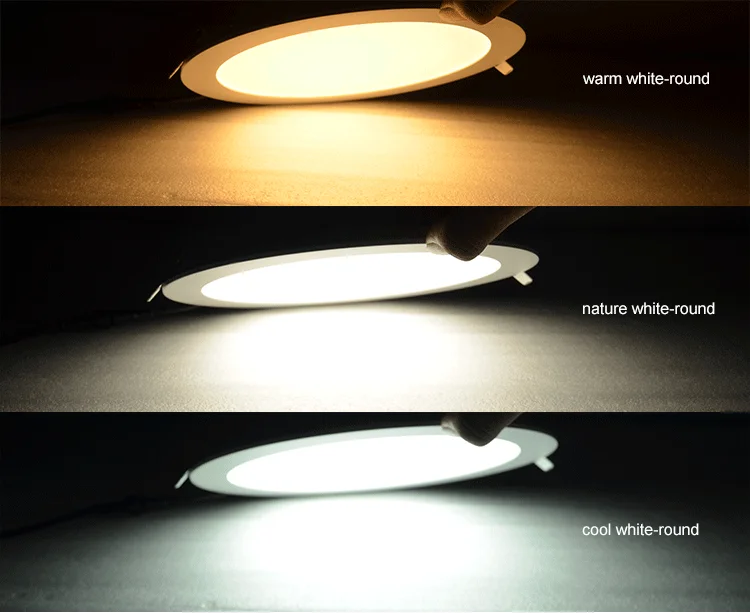 15w 20w 175mm 240mm Recessed IP65 Waterproof Round Led Panel Light