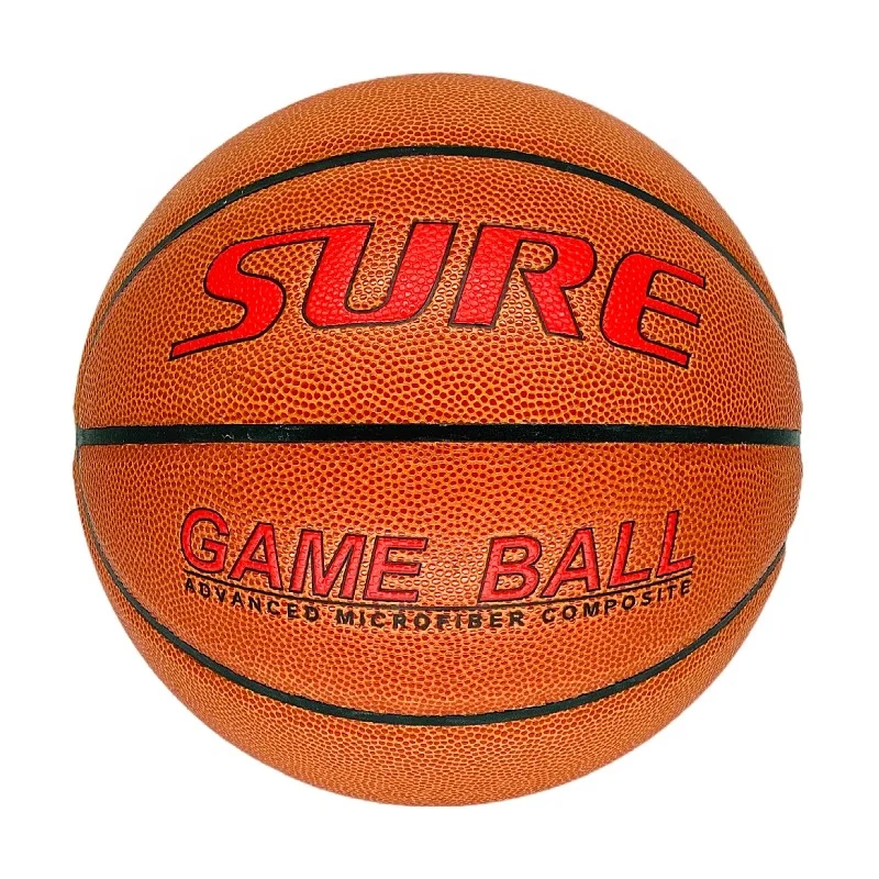 Custom Size Composite Leather Ball Outdoor Indoor Custom Printed Basketball
