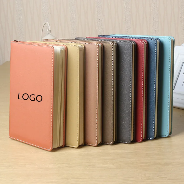 High quality custom logo new design stationary journal gift PU leather notebook with elastic band