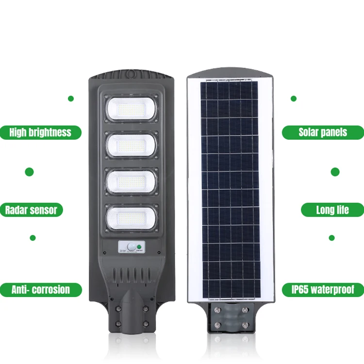 Outdoor Waterproof Ip65 30w 60w 90w 120w 150w Integrated All In One SMD Outdoor Street Solar Led Light