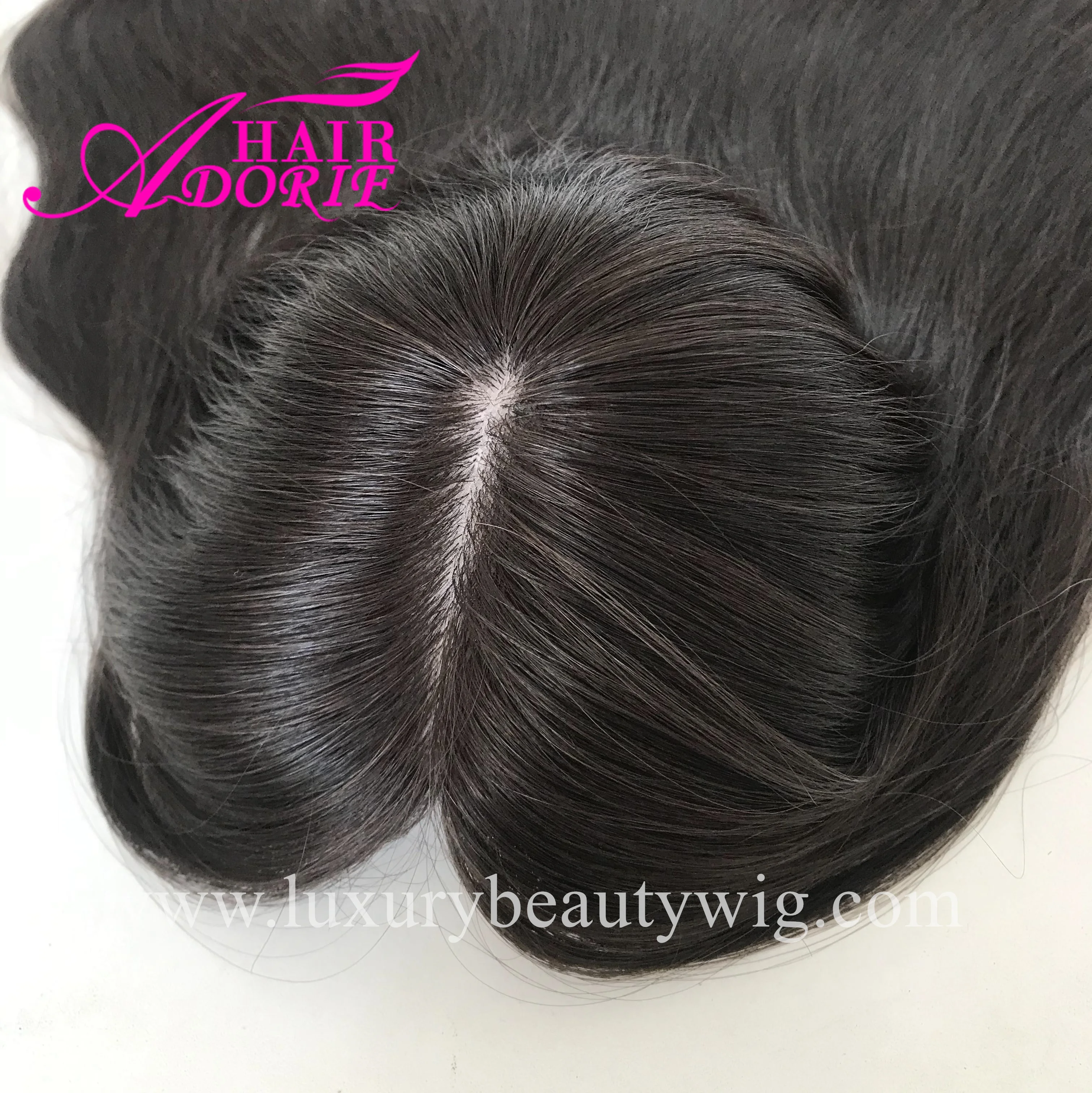 European Virgin Unprocessed 20-inch Long Body Wave Wig with Transparent Lace Cap Small Size Kosher Jewish for Women Big Stock