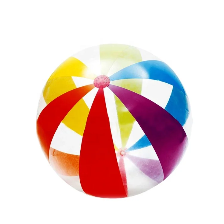 Custom Logo Eco-friendly Non-exotic PVC Beach Ball for Outside Beach Play
