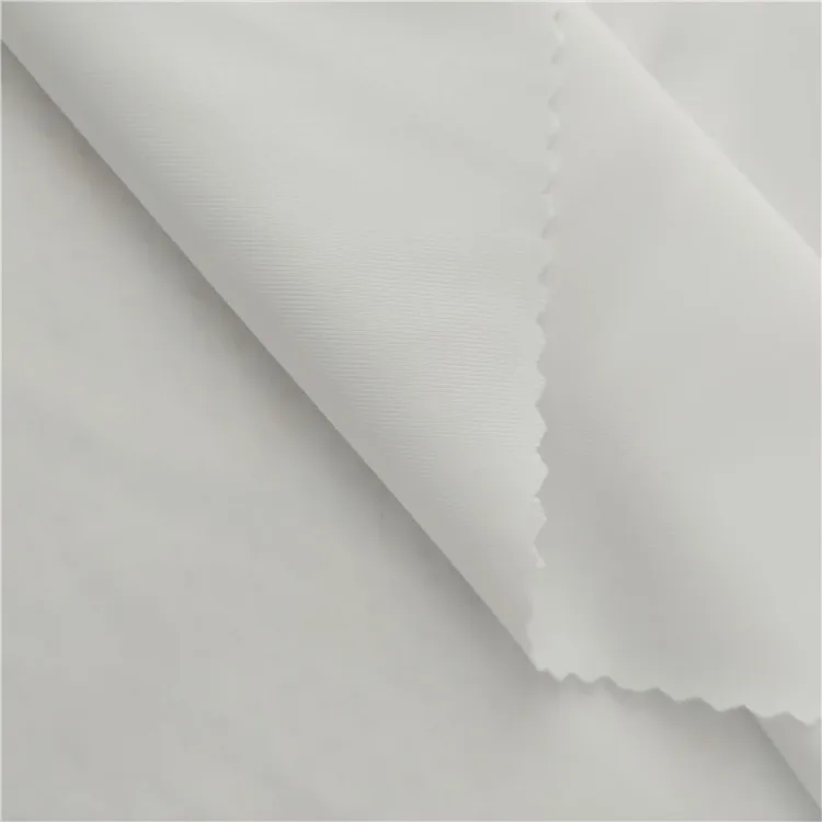 Dry fit 87% Polyester 13% Spandex 4 way stretch white semi dull lycra fabric for sublimation