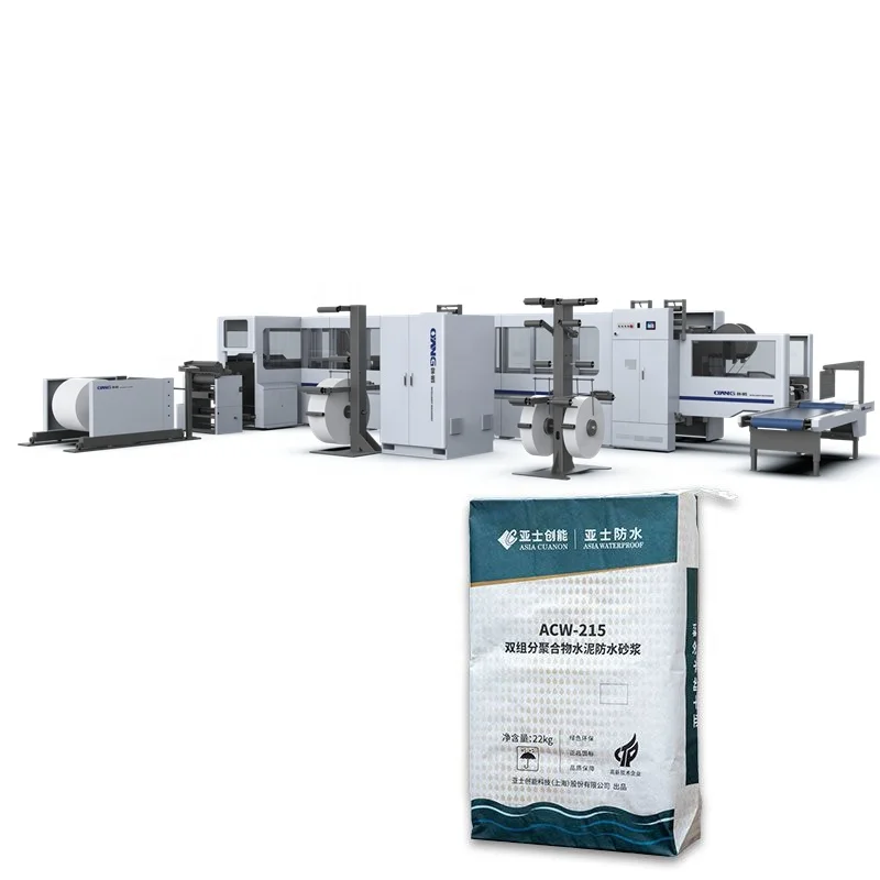 2022 PP Block Bottom Valve Cement Woven Bag Making Machine and Production Line PP Woven Valve Bag Machine