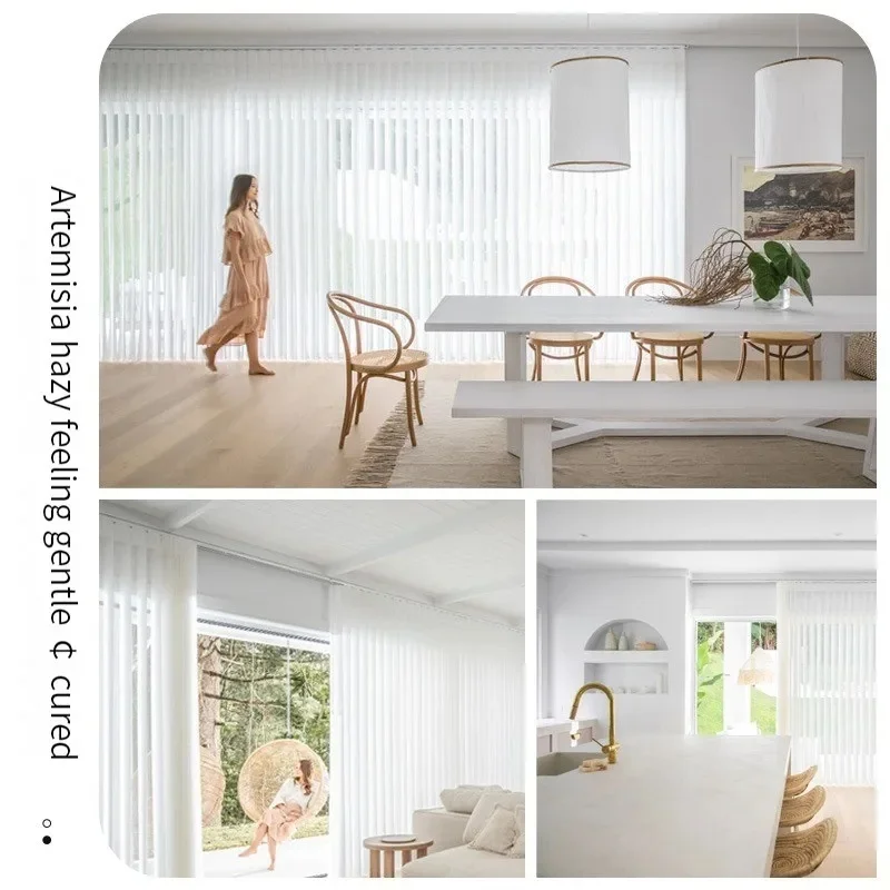 vertical blind motorized illusion blinds for patio shade dream curtain blinds Slats for sliding door