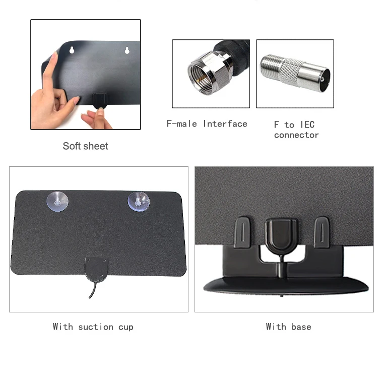 Amazon Hot Sale full hd antena tv amplified hdtv high gain aerial signal amplifier circuit digital tv antenna for indoor