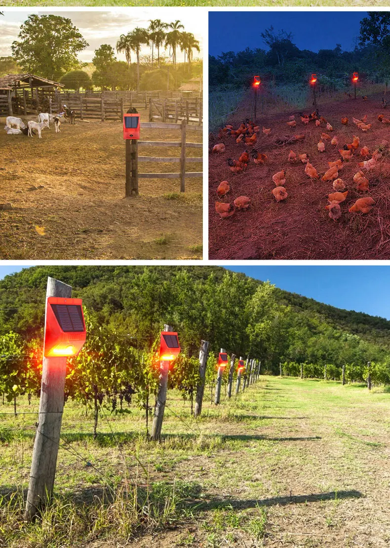 High quality Wireless remote control LED Solar RF Remote Alarm Outdoor Sound Light Siren Security Alarm System