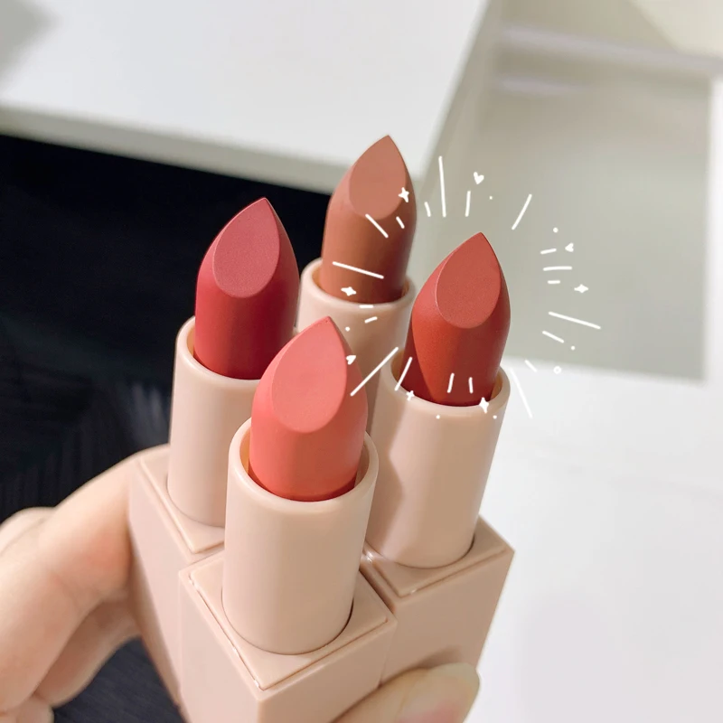 Kakashow Student Party Equality Lipstick Gentle Temperament Plain Appearance and Whitening Velvet Matte Lipstick