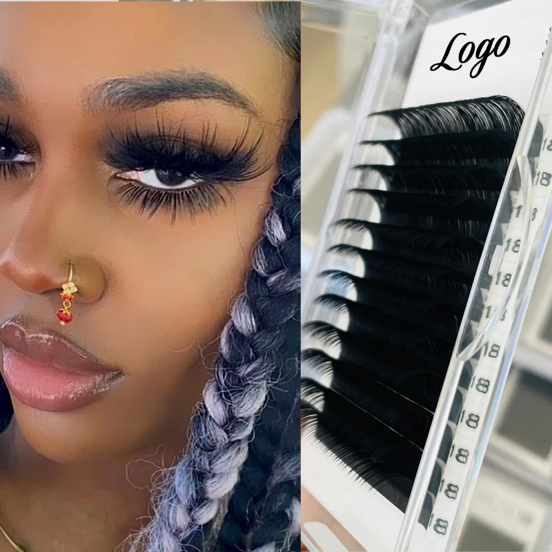 0.03/ 0.05/ 0.07 lash extension lashes supplies easy fan eyelash cashmere volume lashes self fan individual eyelash extensions