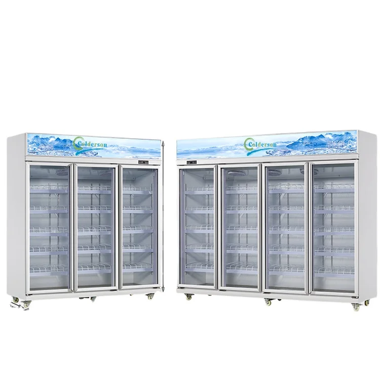 Pepsi beverage refrigerator with Glass door commercial beverage freezer refrigeration equipment Beverage Cooler Commercial