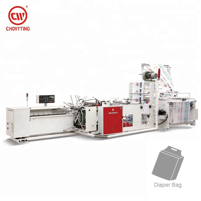 high speed PP PE Self adhesive mail Plastic bag making machine with wicketer system for bread packing bag