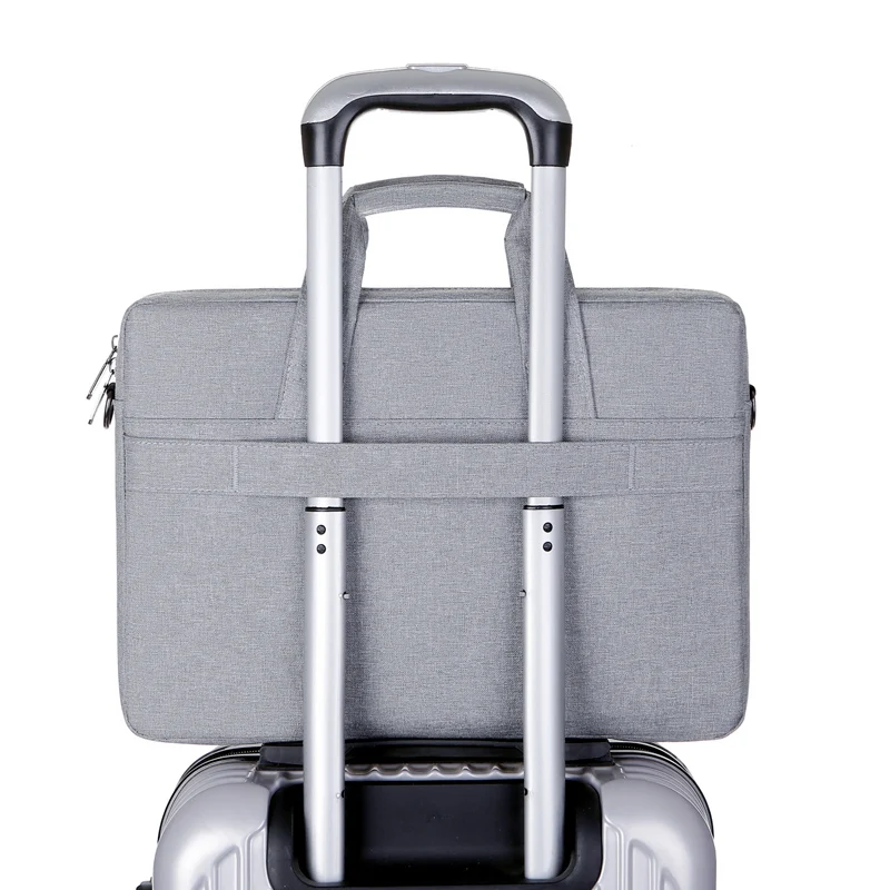 Wholesale Simple Stylish Unisex Computer Bag Single Shoulder Portable Men and Women 15.6' Business Briefcase LAPTOP Bag