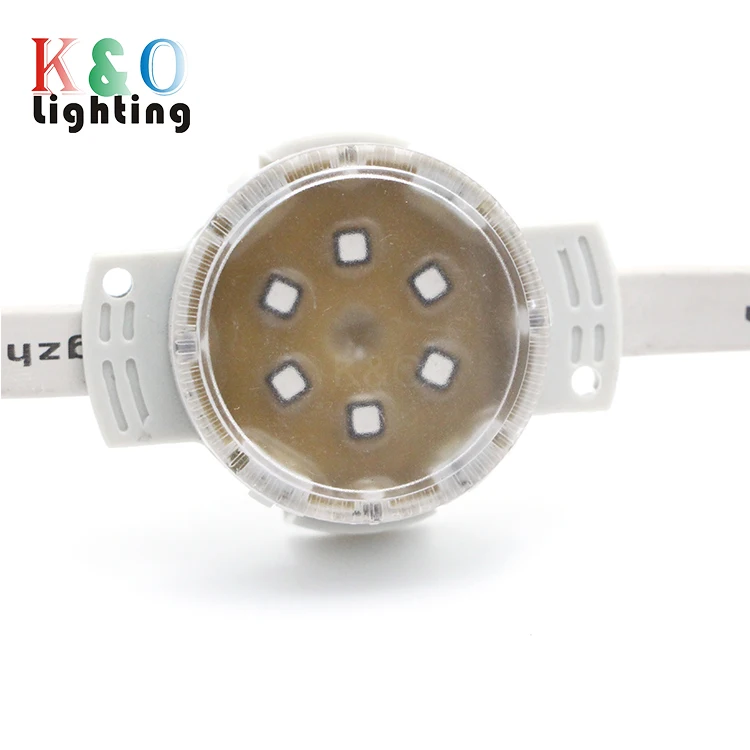 24V 1.5W RGB 6Leds Programmable UCS DMX512 Permanent Christmas Lights IP68 Building Decoration
