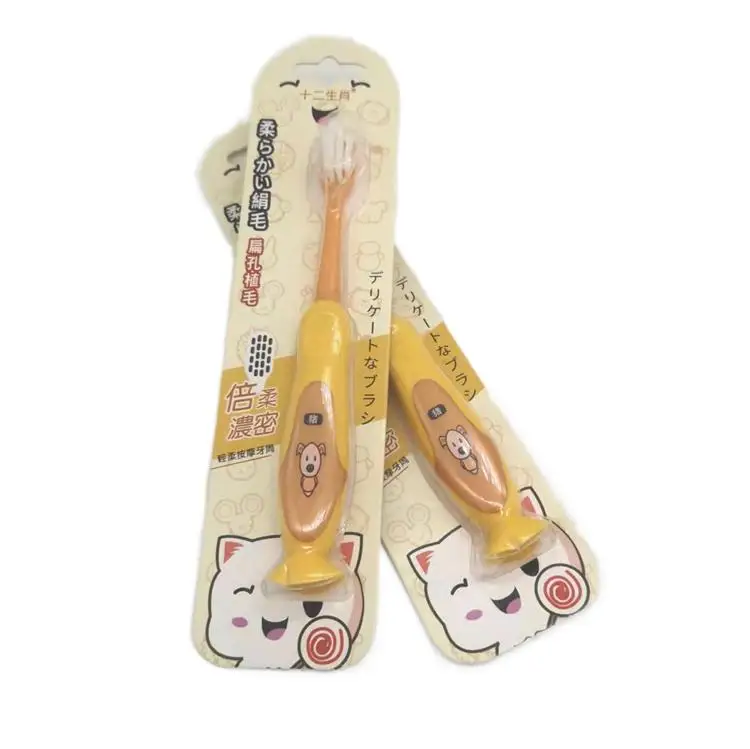 Toothbrushes Set Silicone Biodegradable Kids Cute Kid Toothbrush