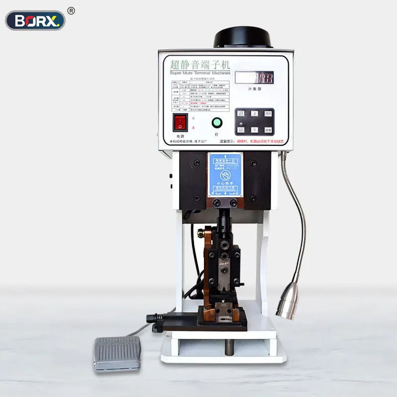 BORX 2T Super Mute OTP Semi Automatic electrical Terminal Crimping Tools Cable Wire Crimping machine WITHOUT crimping mold