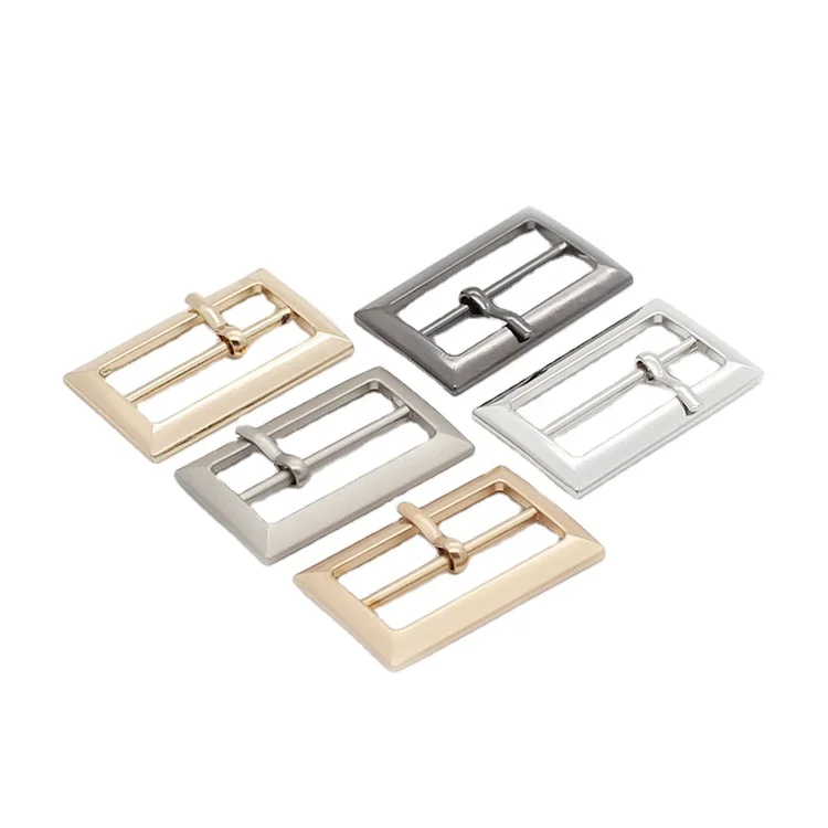 Custom Logo High Quality Alloy Belt Buckle Blank Gold Buckles Adjustable Slider Double Pin Buckle
