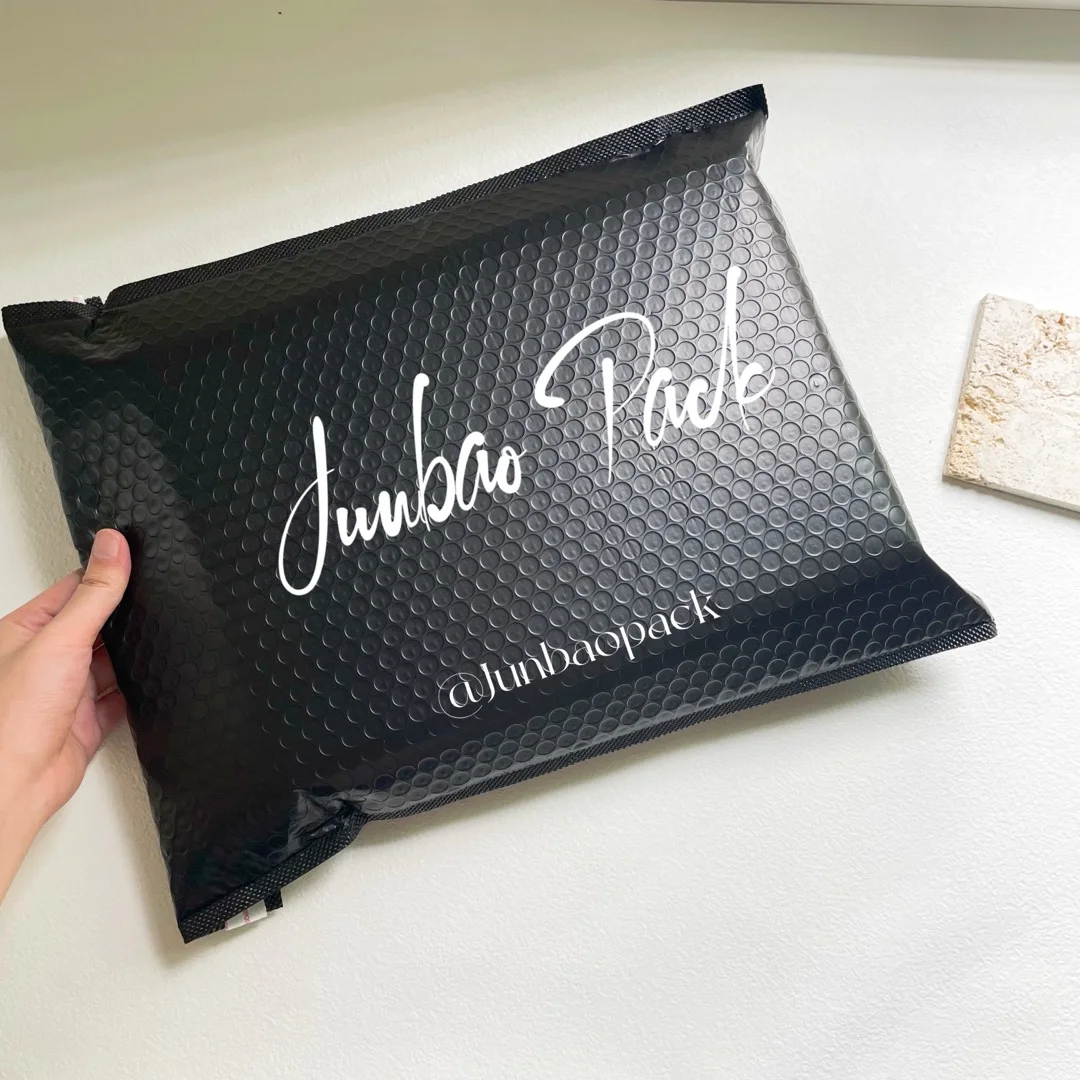 Customized Business Shopping Branded Bubble Envelope Packing Eco Friendly Bubble Mailer Shipping Bags Bubble Mailer Black