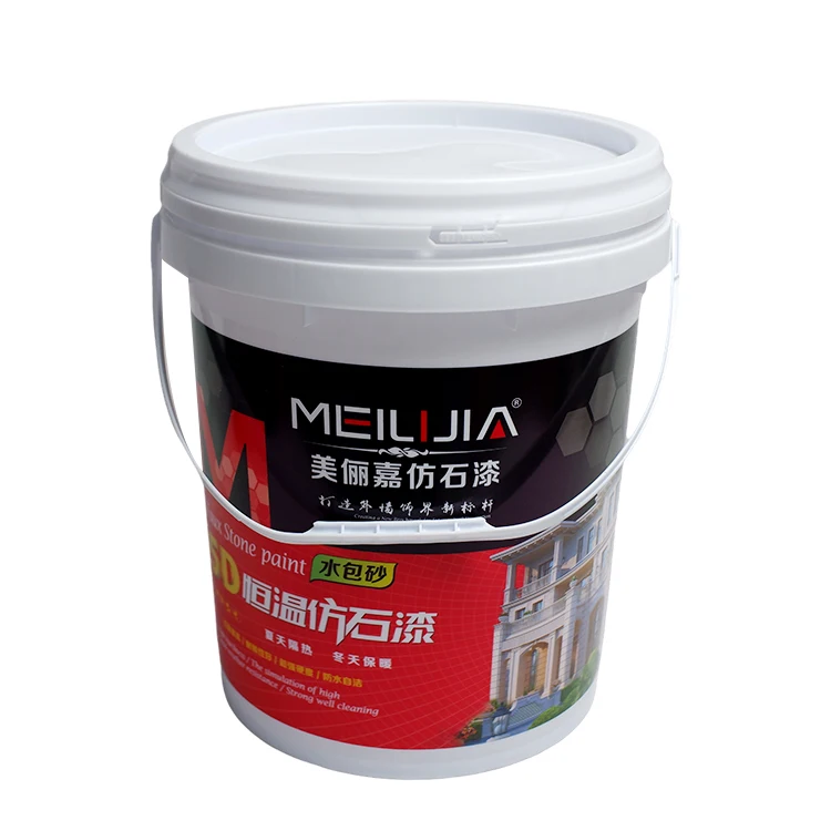 Manufactures Round 5 Gallon Plastic Pail Bucket Wholesale Empty Paint Coating Bucket With Custom Print Sale