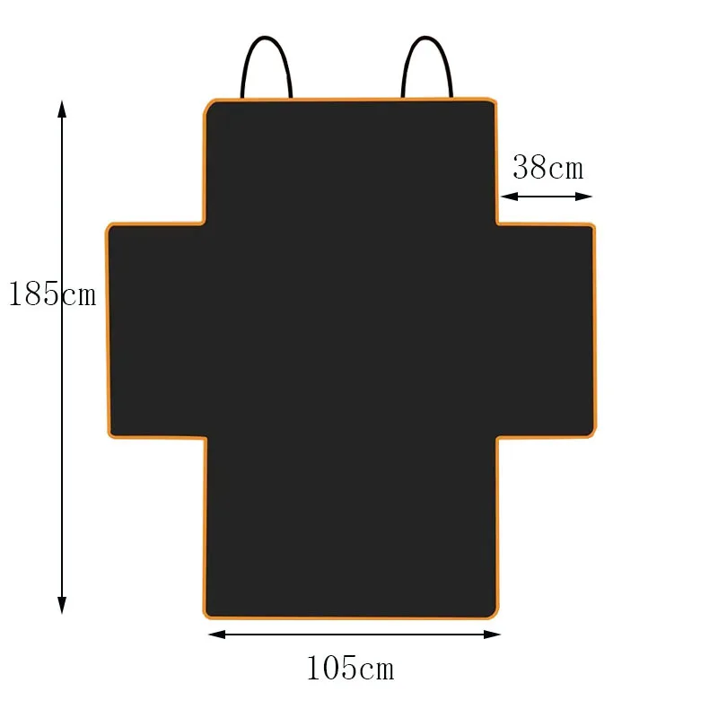 Custom Dog back Seat Cover Durable Waterproof Scratch Resistant SUV Car Travel Safety Vehicle trunk Pet Dog Car Back Seat Mat