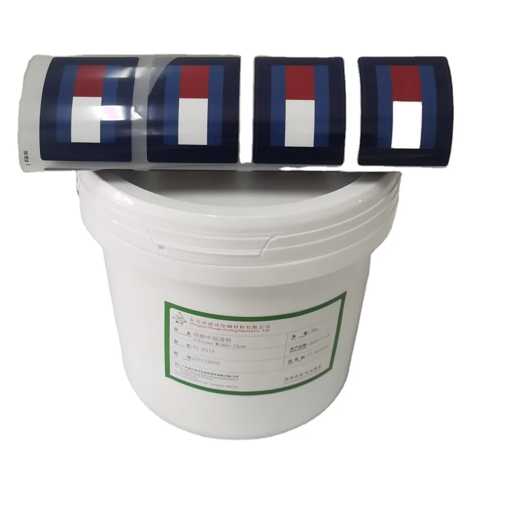 Fast Shipping Clear Screen Print Ink Material Press Silicone Heat Transfer